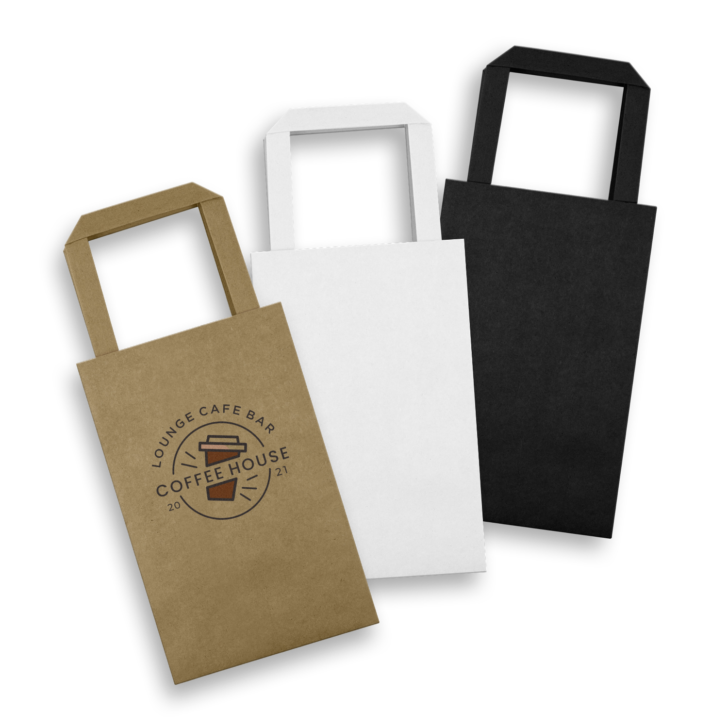 Promotional Small Flat Handle Paper Bag Portrait