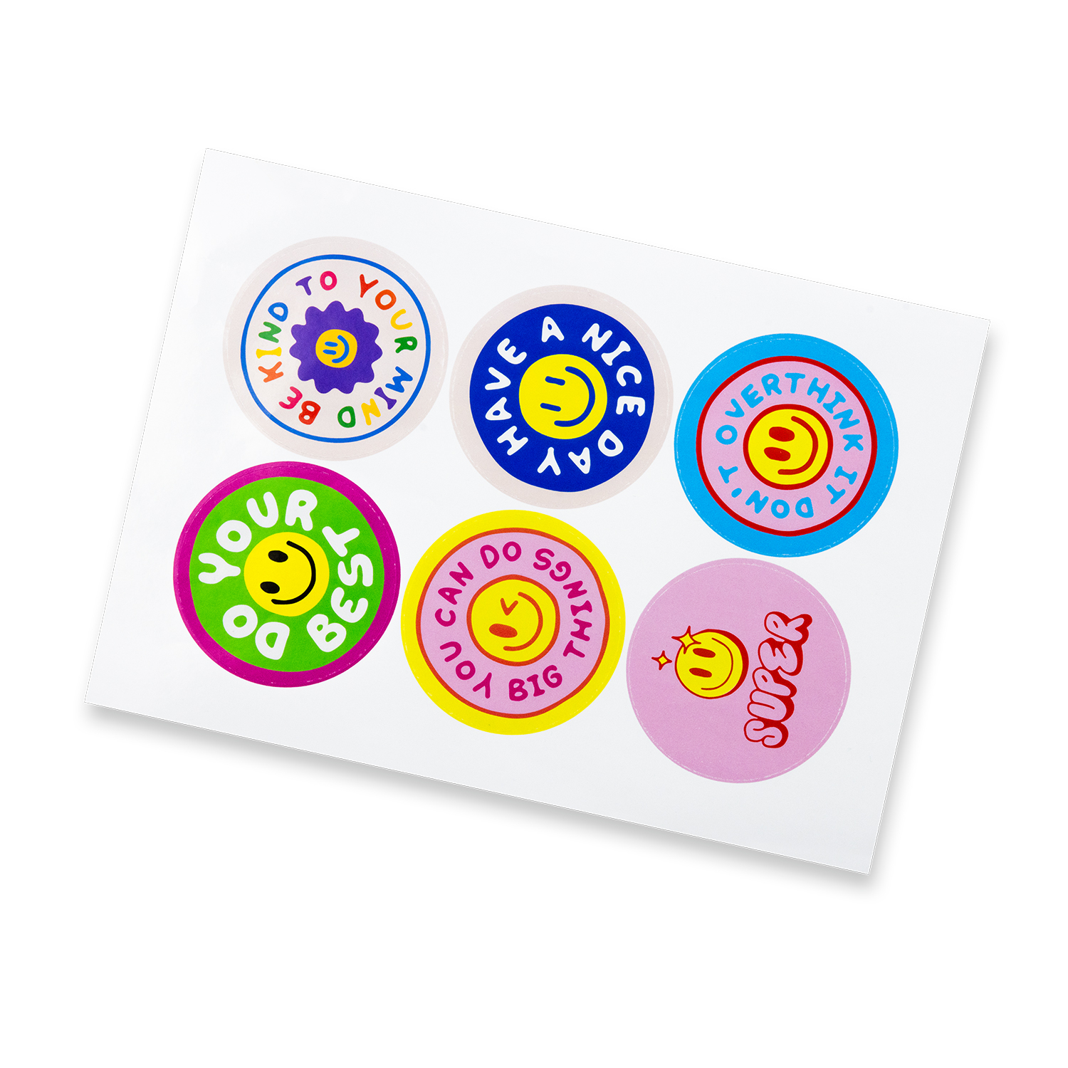 Promotional Sticker Sheet 80mm Circle - Gloss