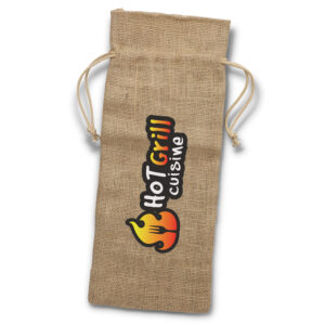 Jute Wine Drawstring Bag – Sale