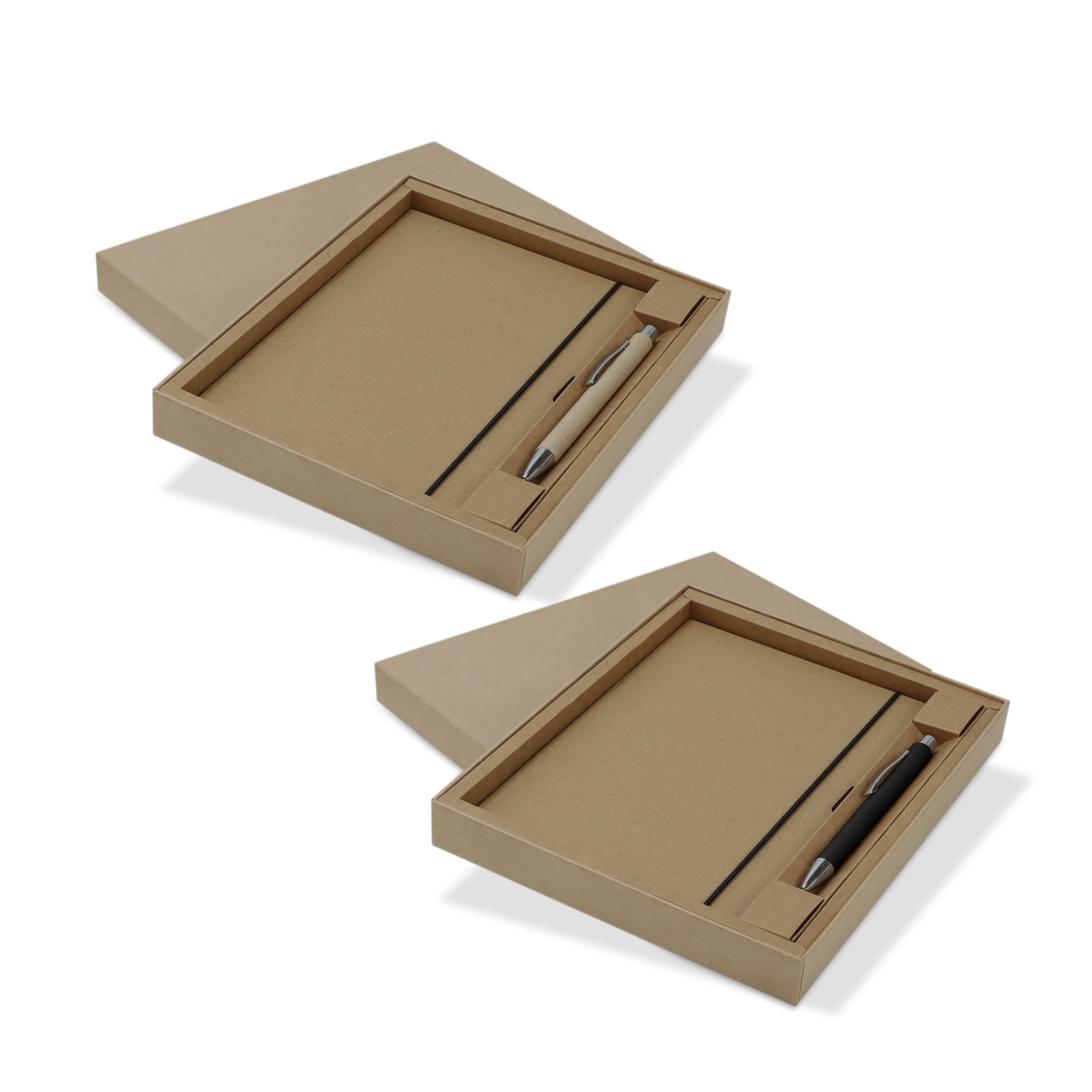 Promotional Kraft Notebook and Pen Gift Set