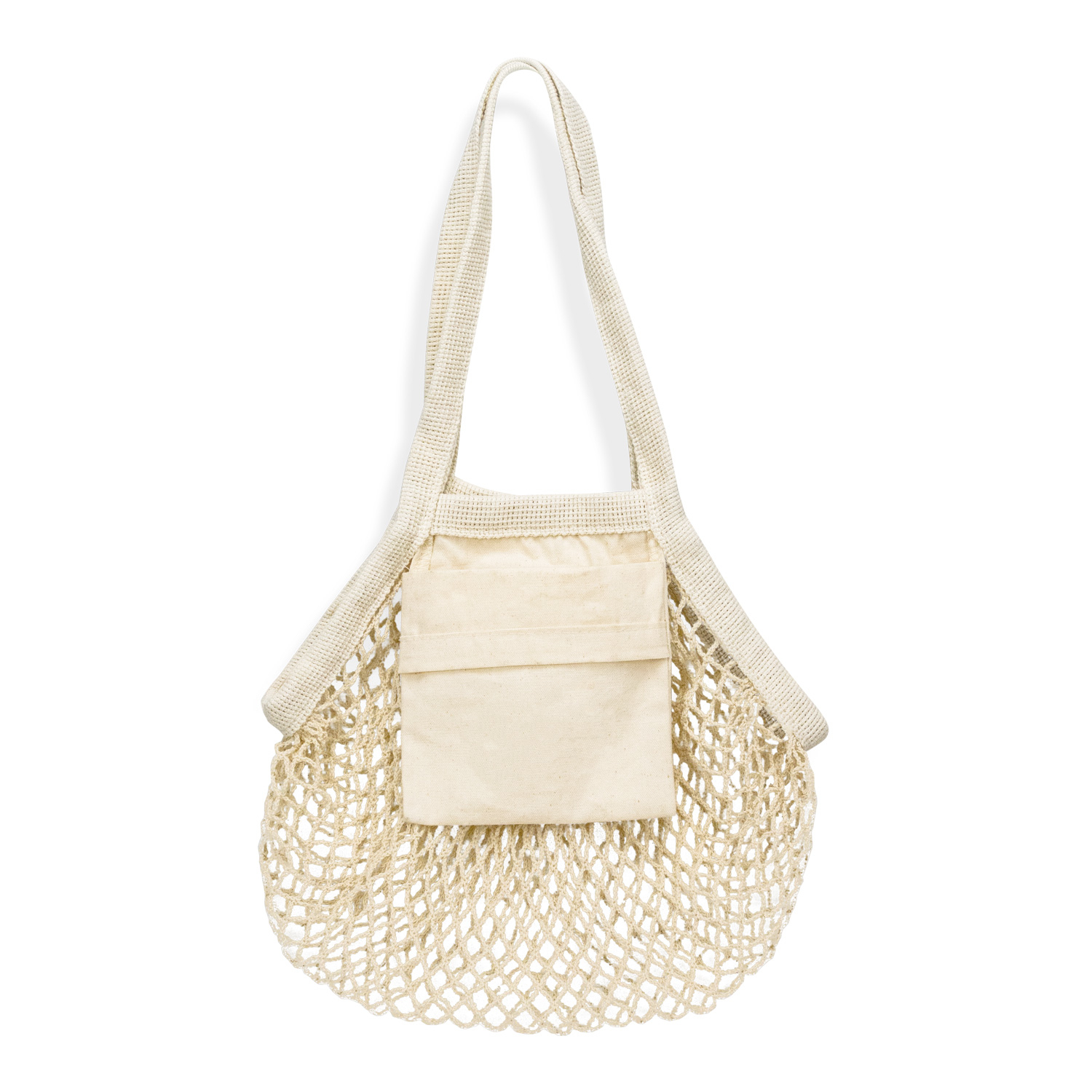 Promotional Cotton Mesh Foldaway Tote Bag - Small