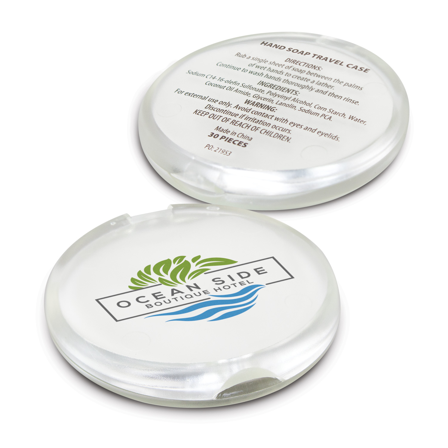 Promotional Hand Soap Travel Case - Round